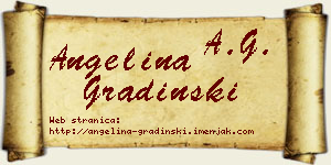 Angelina Gradinski vizit kartica